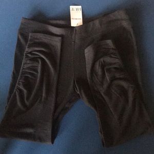 Hue Ruched Ankle Sweater Leggings Black NWT So So Soft. XL